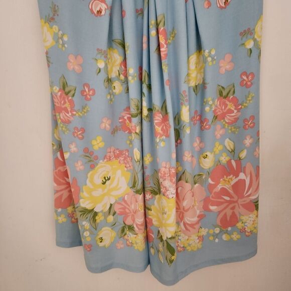 Planet Gold Womens Juniors Floral Print Mini Fit and Flare Dress Size XL - Picture 5 of 8